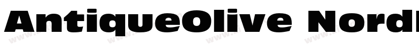 AntiqueOlive NordIt字体转换